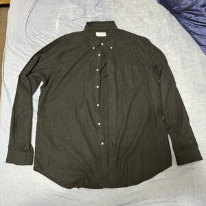 ISTO COTTON CASHMERE FLANNEL in dark grey XXL (fits XL)